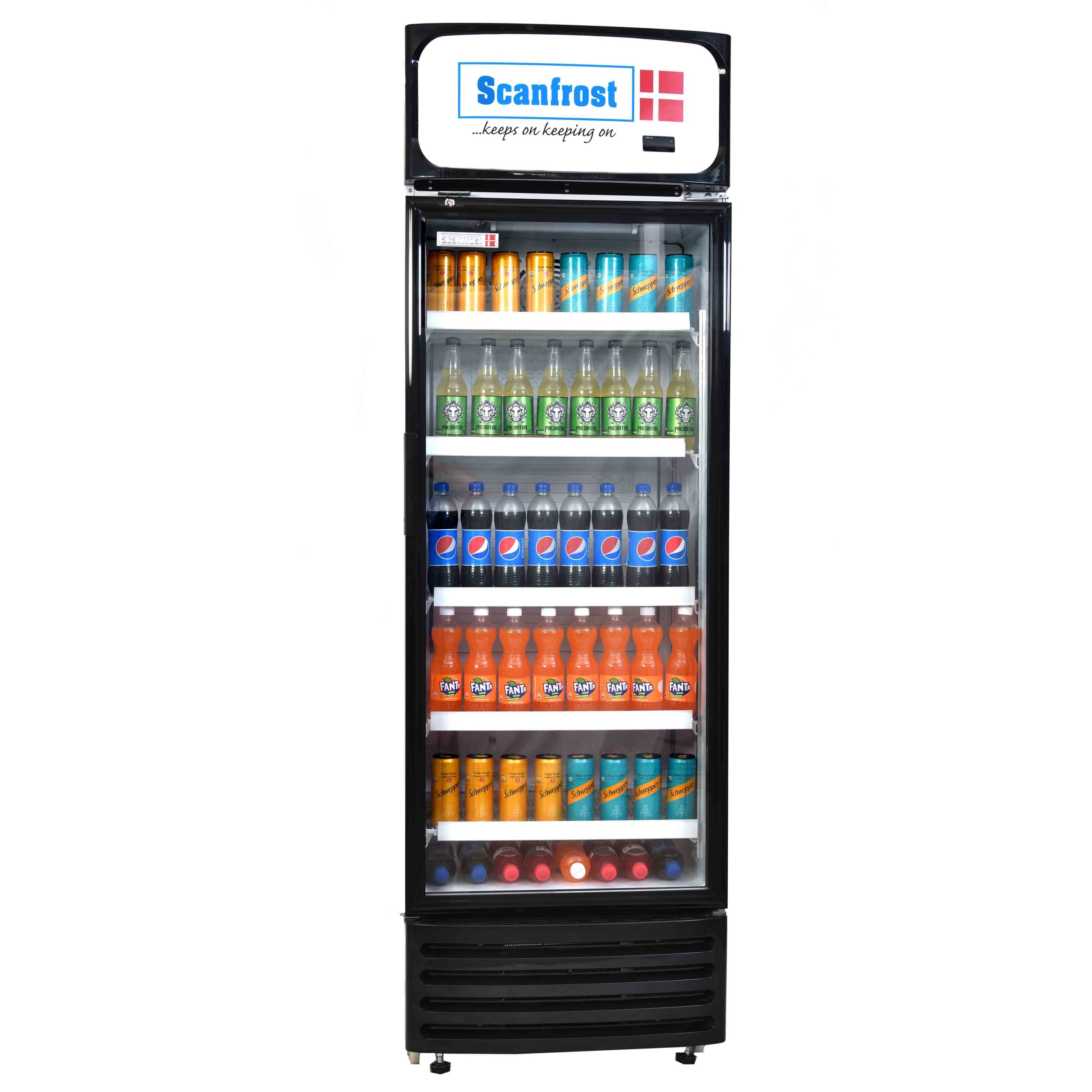Scanfrost Bottle Cooler SFUC 400 Bottle Cooler | 4 Layered Shelves | Anti rust body 400 Litres