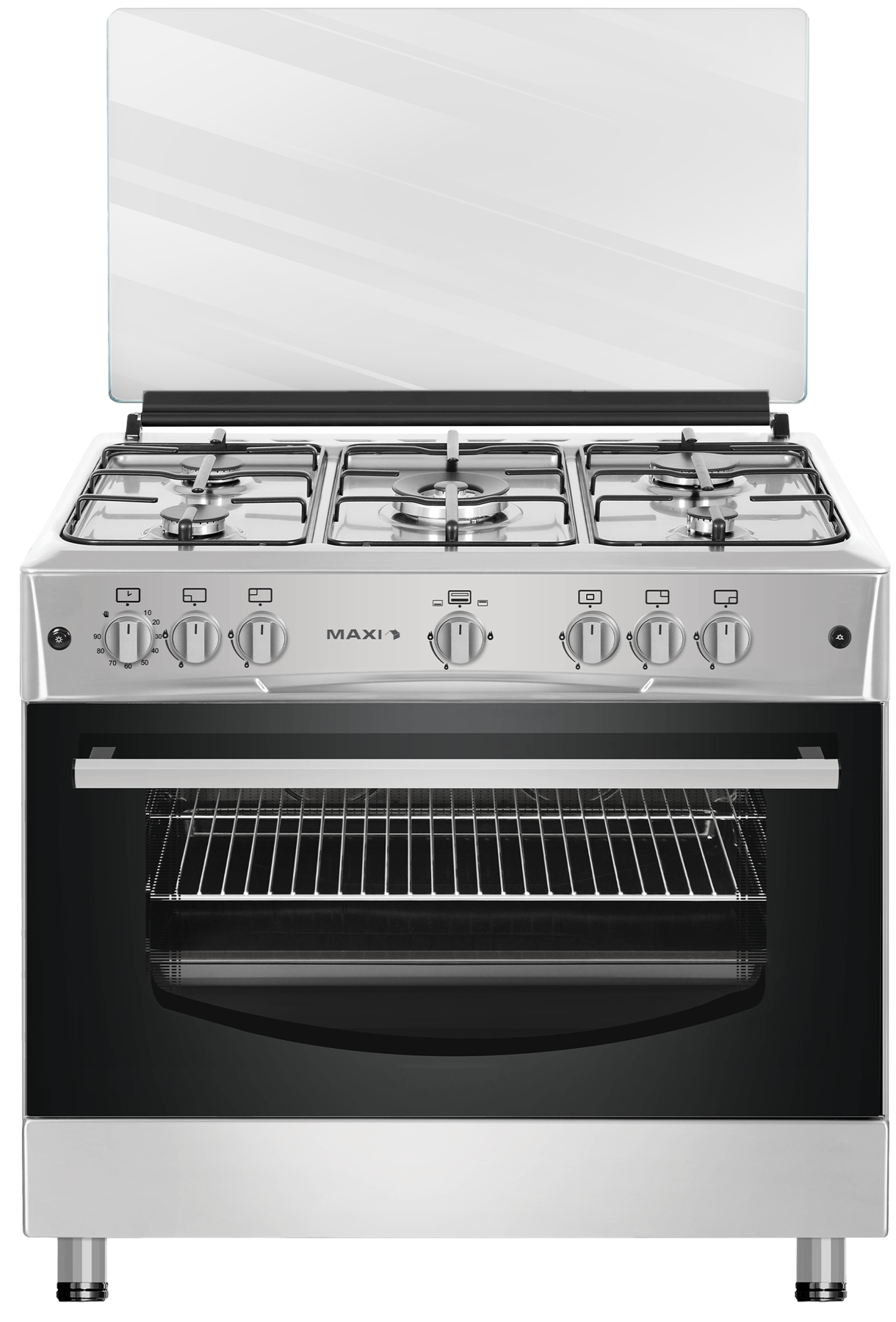 Maxi 60*90 5 Burner Gas Cooker INOX