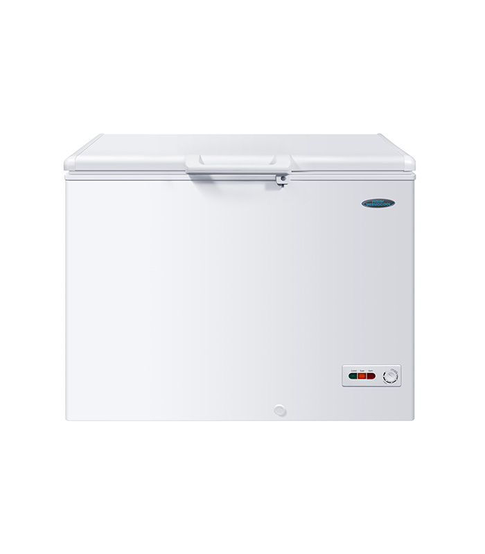 Haier Thermocool HTF-319IW R6 WHT - 319L Inverter Chest Freezer, up to 50% Energy Saving, Fast Freezing from 5 Sides, 100 Hours Frozen After Power Outage, LED Lighting, Door Lock, External Handle
