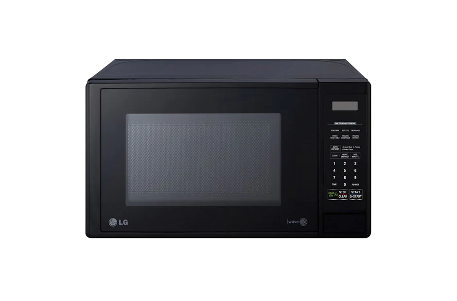 LG MS2044DMB Microwave Oven, 20litres, Black, LED Display & Lighting, Push Release Door, Auto Defrost & Cook