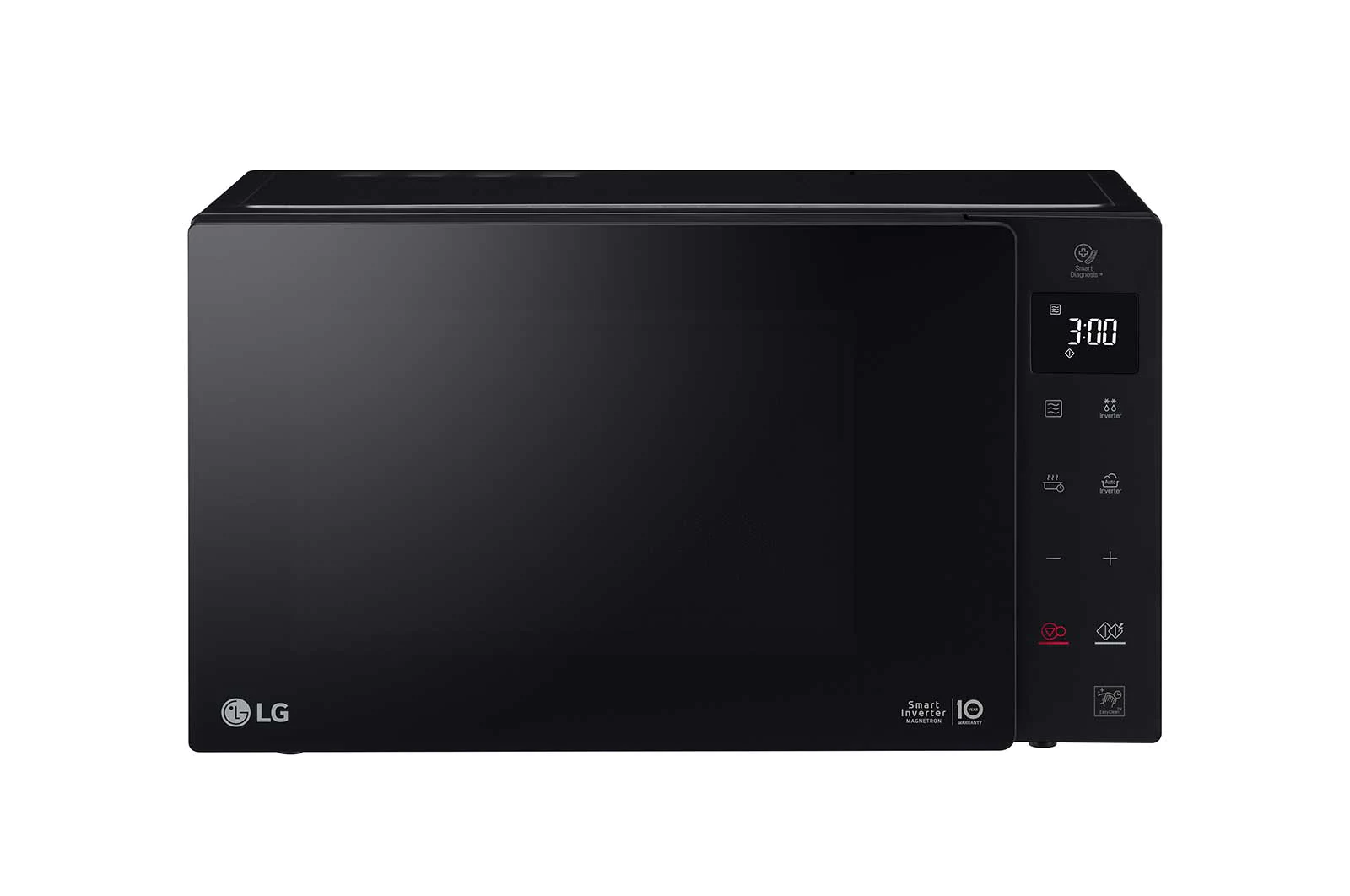 LG MS2535GIS Microwave Oven, 25litres, Black, Smart Inverter with 10year warranty, Smart Auto Cook, Full Glass Touch/Dual Control, LED Lighting