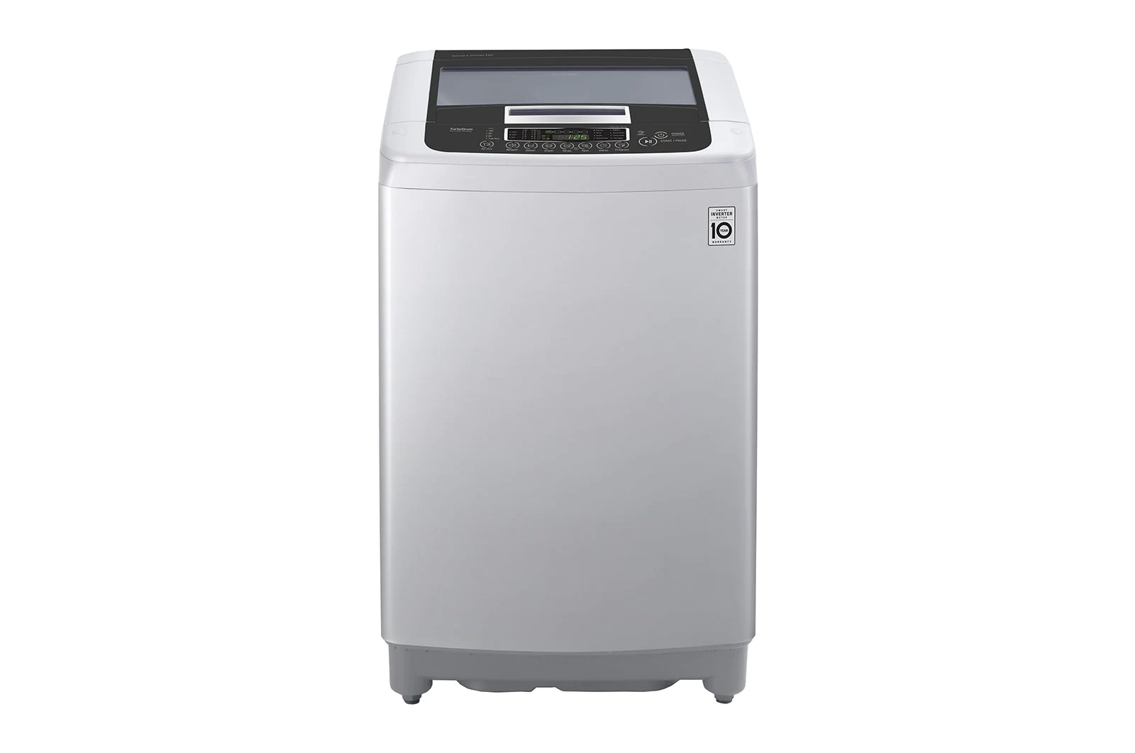 LG T1369NEHTF Top Load Washing Machine 13kg, Middle Free Silver, Smart Inverter Motor, TurboDrum+Smart Motion, Smart Diagnosis