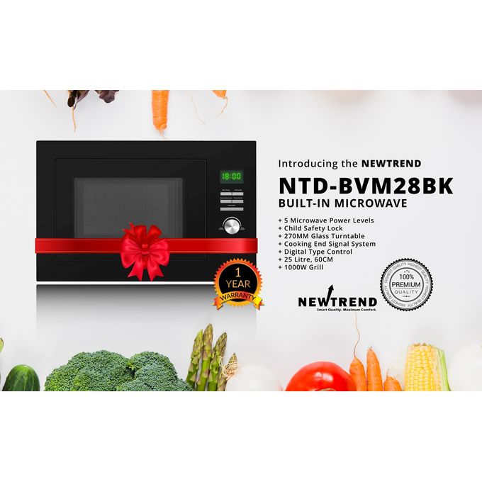 Newtrend NTD-BVM28BK Digital Built-in Microwave Oven