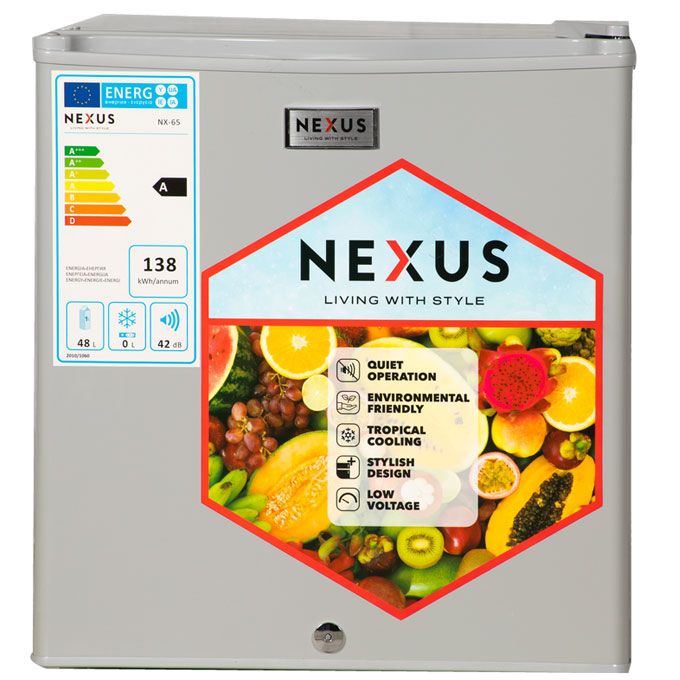 Nexus 45L Bedside Refrigerator Nx-65 - Silver